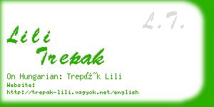 lili trepak business card